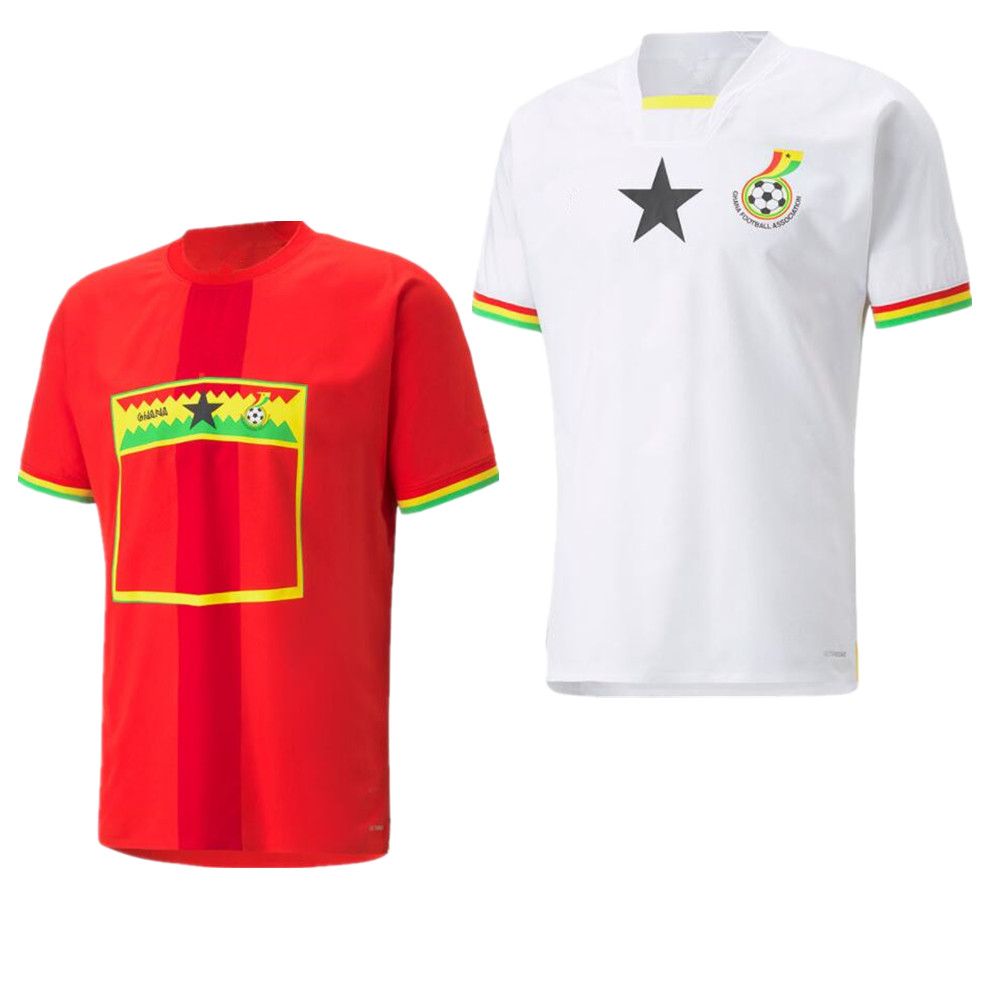 2022 2023 Ghana Tees Home and Away Fans Top Custom World Cup Shirt Red and White, Ivory
2022 2023 Ghana Tees Home and Away Fans Top Custom World Cup Shirt Red and White, Ivory