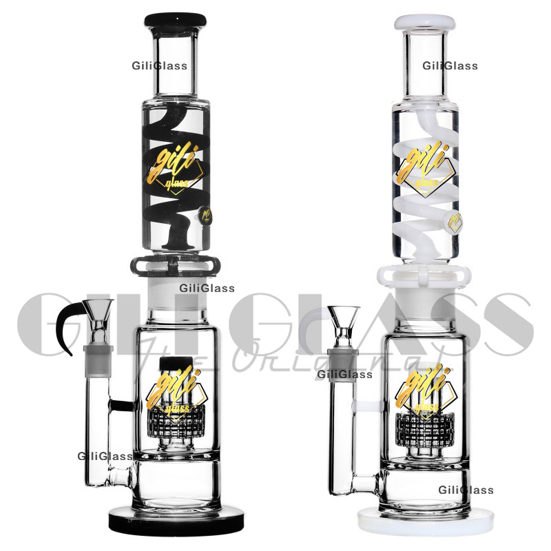 15.5 inches hookahs Double Matrix Perc Glycerin Freezable Coil Tube bong glass water pipe build a bubbler smoking heady Oil Dab Rig Condenser Coil
15.5 inches hookahs Double Matrix Perc Glycerin Freezable Coil Tube bong glass water pipe build a bubbler smoking heady Oil Dab Rig Condenser Coil