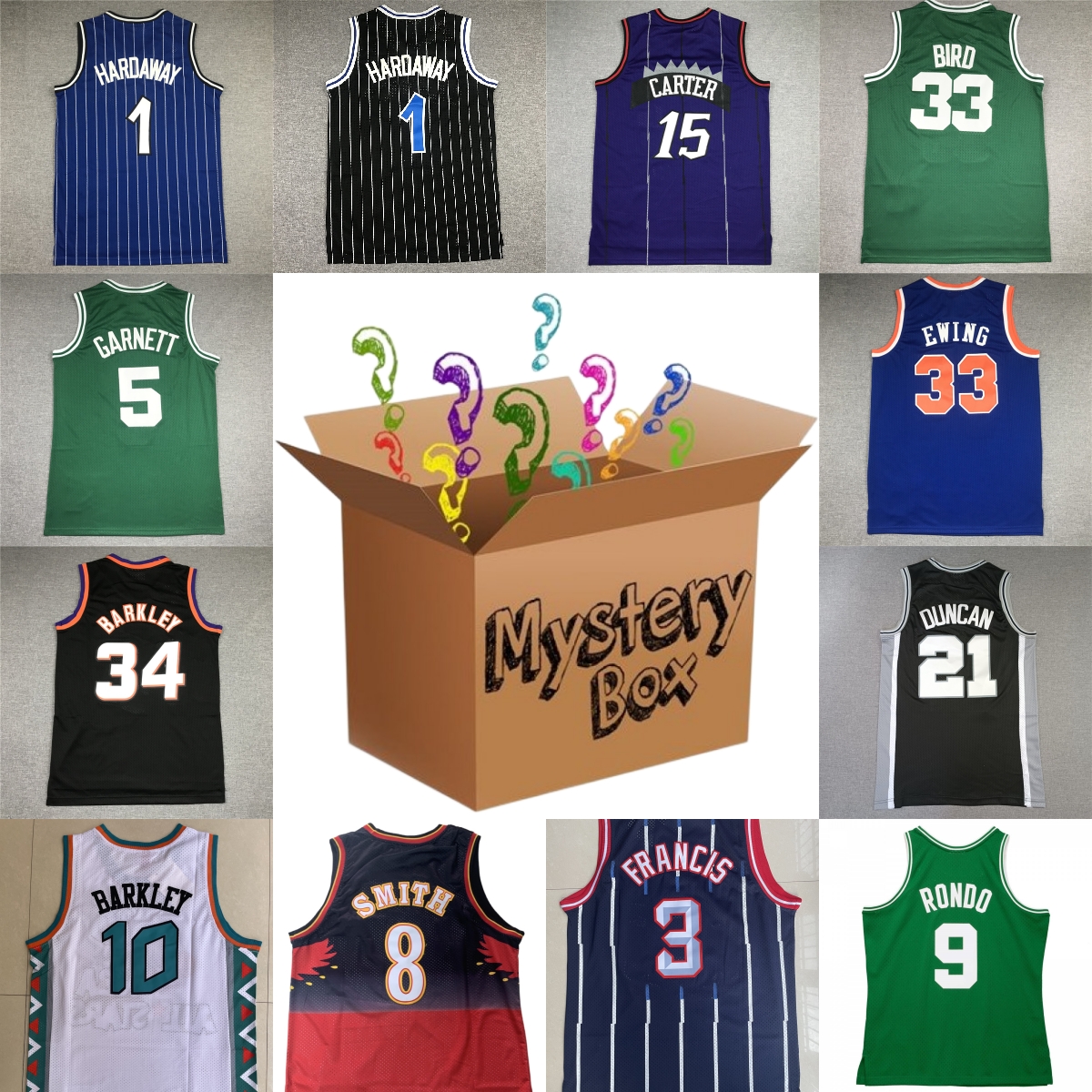 MYSTERY BOX basketball jerseys Mystery Boxes Sports Shirt Gifts for Any shirts 15 Vince Carter Tim Duncan Dikembe Mutombo Latrell Sprewell Sent at random jersey, Mystery box (sent at random)
MYSTERY BOX basketball jerseys Mystery Boxes Sports Shirt Gifts for Any shirts 15 Vince Carter Tim Duncan Dikembe Mutombo Latrell Sprewell Sent at random jersey, Mystery box (sent at random)
