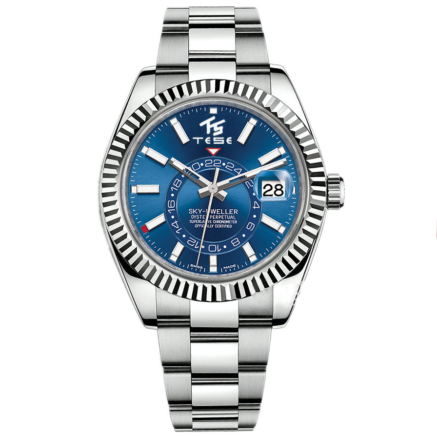 Luxury Men s Sports SKY Dweller Movement Watch Men Multi function Red Dot GMT Dual Time Zone Stainless Steel Submersible Waterproof Watch Luminous Luxury gift 42 MM, As shown
Luxury Men s Sports SKY Dweller Movement Watch Men Multi function Red Dot GMT Dual Time Zone Stainless Steel Submersible Waterproof Watch Luminous Luxury gift 42 MM, As shown