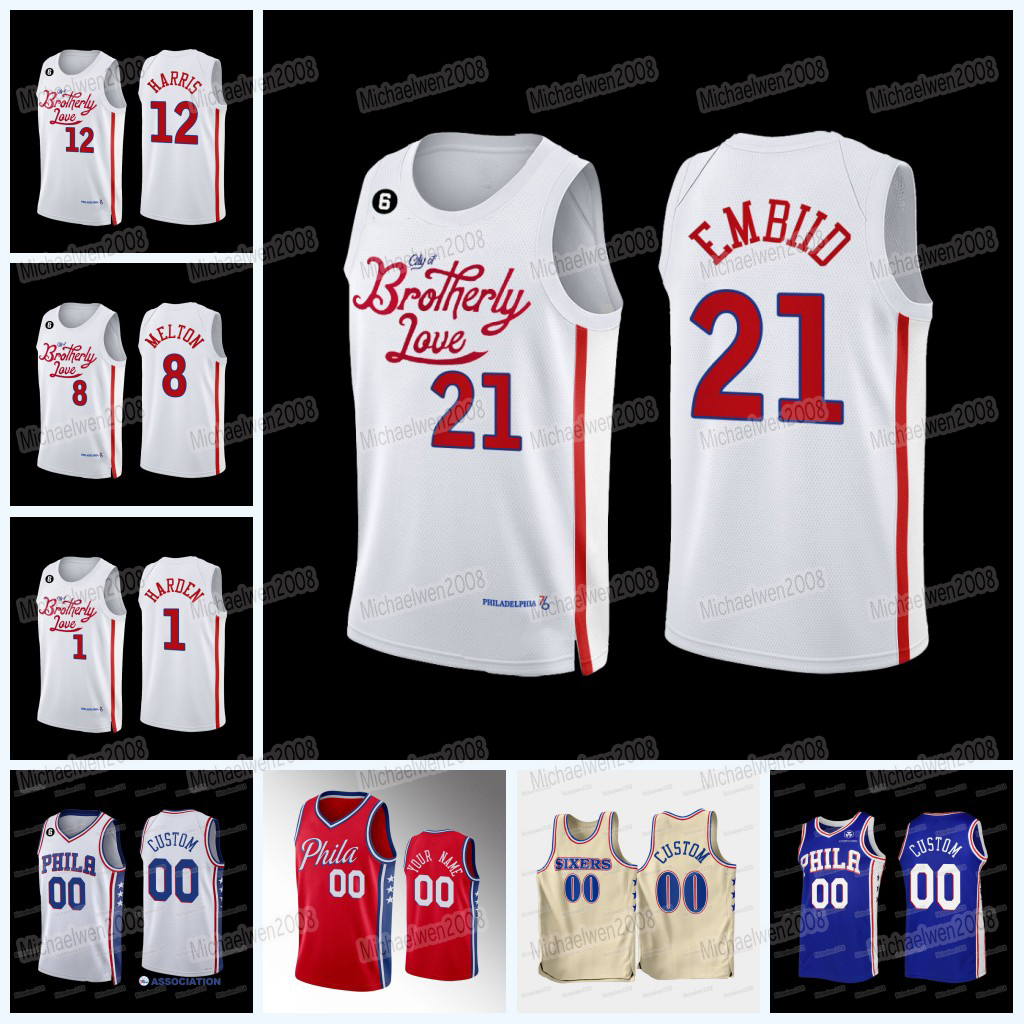 James 1 Harden Philadelphia''76ers''2022-23 Basketball Jersey Joel 21 Embiid Tyrese 0 Maxey Matisse 22 Thybulle Tobias 12 Harris Georges 20 Niang Shake 18 Milton, White
James 1 Harden Philadelphia''76ers''2022-23 Basketball Jersey Joel 21 Embiid Tyrese 0 Maxey Matisse 22 Thybulle Tobias 12 Harris Georges 20 Niang Shake 18 Milton, White