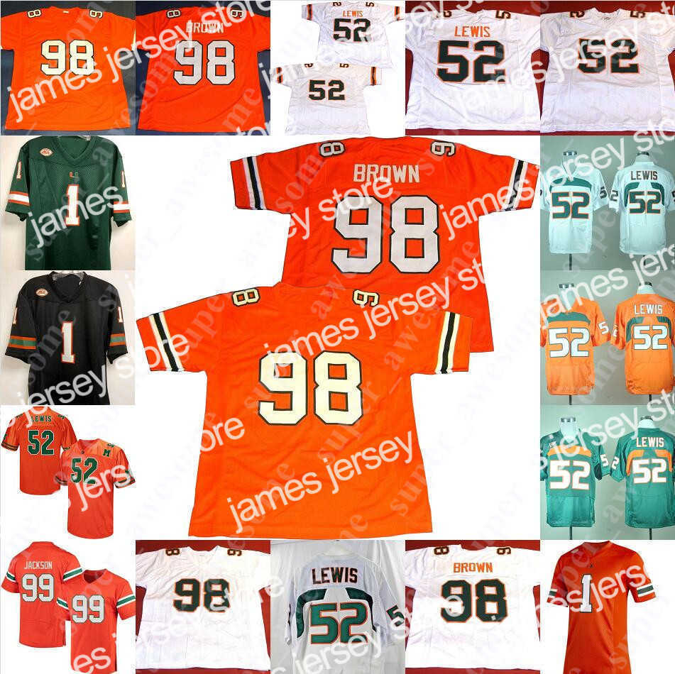 American College Football Wear Miami Hurricanes Football Jersey Frank Gore Reggie Wayne Vince Wilfork Devin Hester Clinton Portis Edgerrin James Willis McGahee Gr