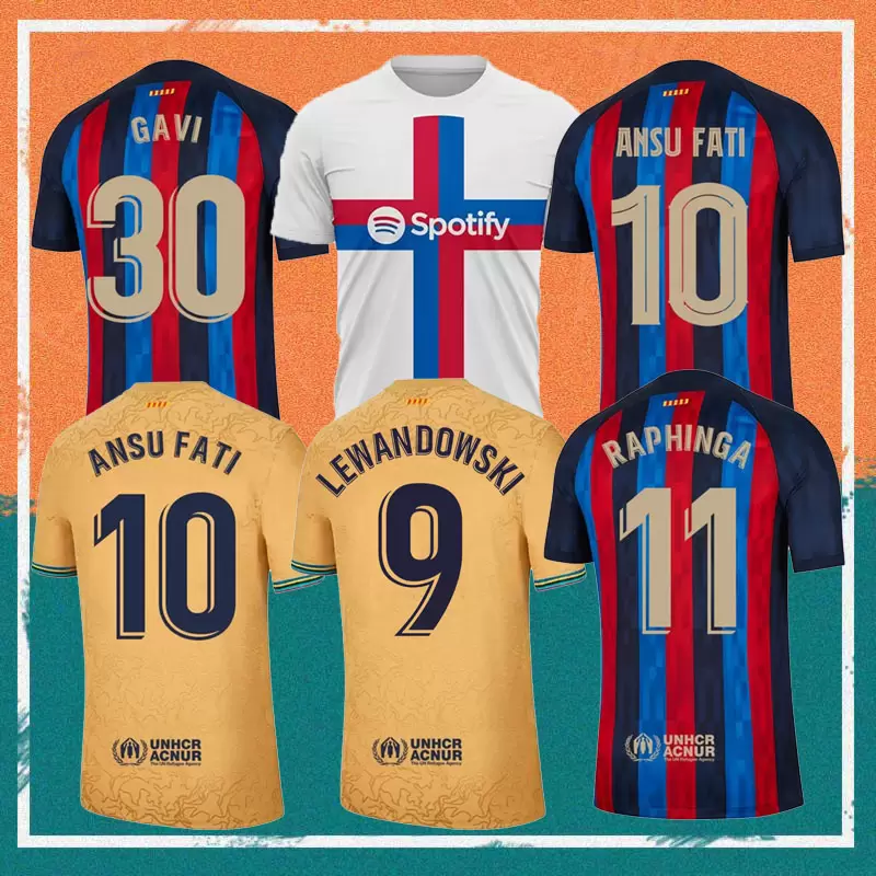 22/23 LEWANDOWSKI ANSU FATI Soccer Jersey 2022 FERRAN ADAMA AUBA CHRISTENSEN O. DEMBELE PEDRI MEMPHIS DEST GAVI barcelona maillots football shirt kids kit uniform, 3rd kids kit
22/23 LEWANDOWSKI ANSU FATI Soccer Jersey 2022 FERRAN ADAMA AUBA CHRISTENSEN O. DEMBELE PEDRI MEMPHIS DEST GAVI barcelona maillots football shirt kids kit uniform, 3rd kids kit