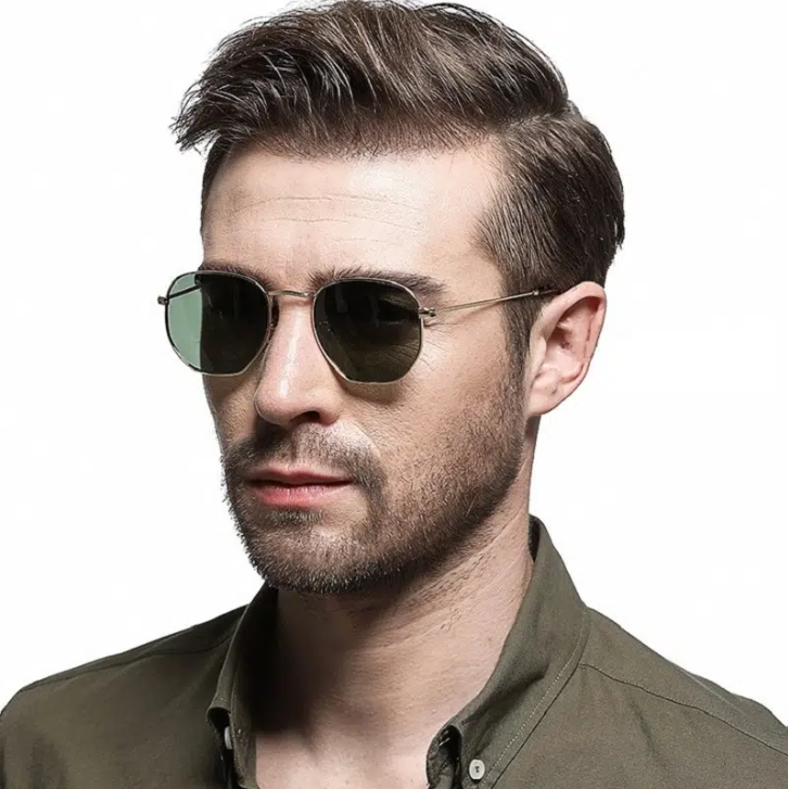 Fashion casual sunglasses Men's Outdoor Black Polarized Sunglasses
