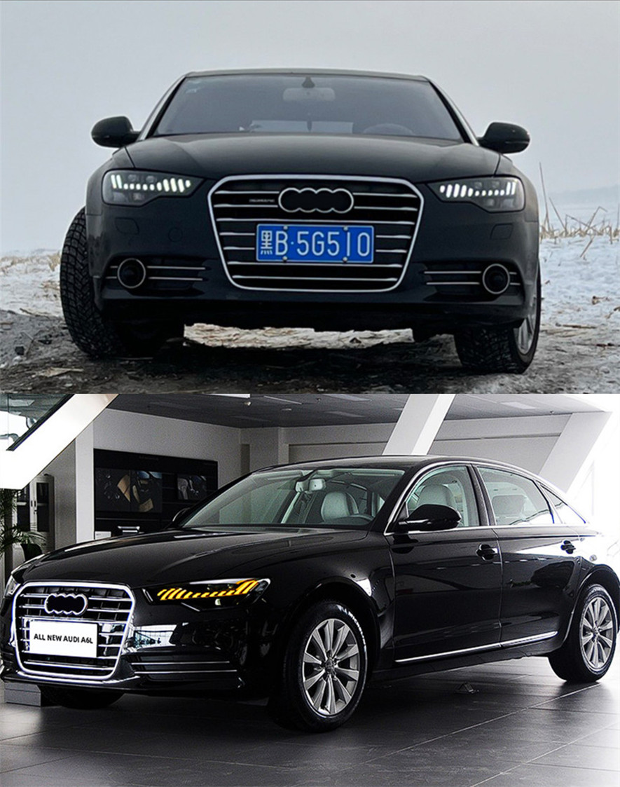 Car Lights For Audi A6 C7 20 12-20 15 LED Auto Headlights Assembly Upgrade A7 Design Dynamic Lamp Tool Accessories Kit
