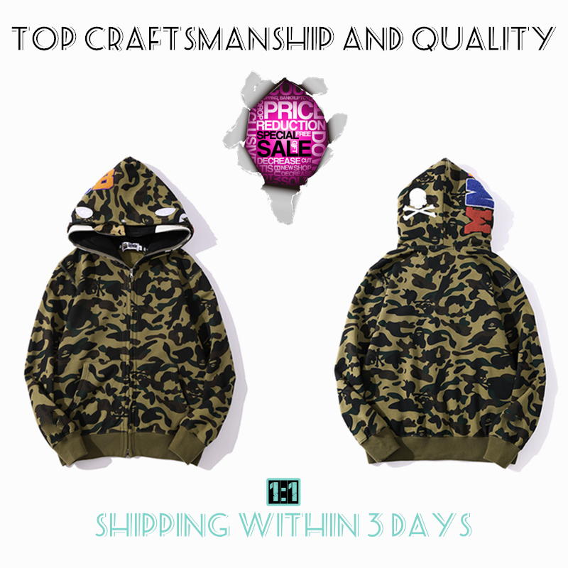 Top Craftsmanship Mens hoodies tiger full zip jacket designer men women Harajuku stylist Shark sweatshirt Fashion co-branding camouflage Double hat hoodys 4-2, No.12
Top Craftsmanship Mens hoodies tiger full zip jacket designer men women Harajuku stylist Shark sweatshirt Fashion co-branding camouflage Double hat hoodys 4-2, No.12