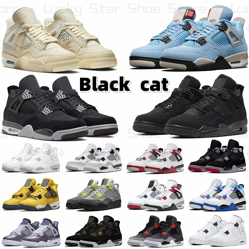 Basketball Shoes Sports Sneakers Military Black Cat White Oreo Cactus Jack Dark Blue University Grey Fog Sail Red Thunder For Men Women 4S
Basketball Shoes Sports Sneakers Military Black Cat White Oreo Cactus Jack Dark Blue University Grey Fog Sail Red Thunder For Men Women 4S