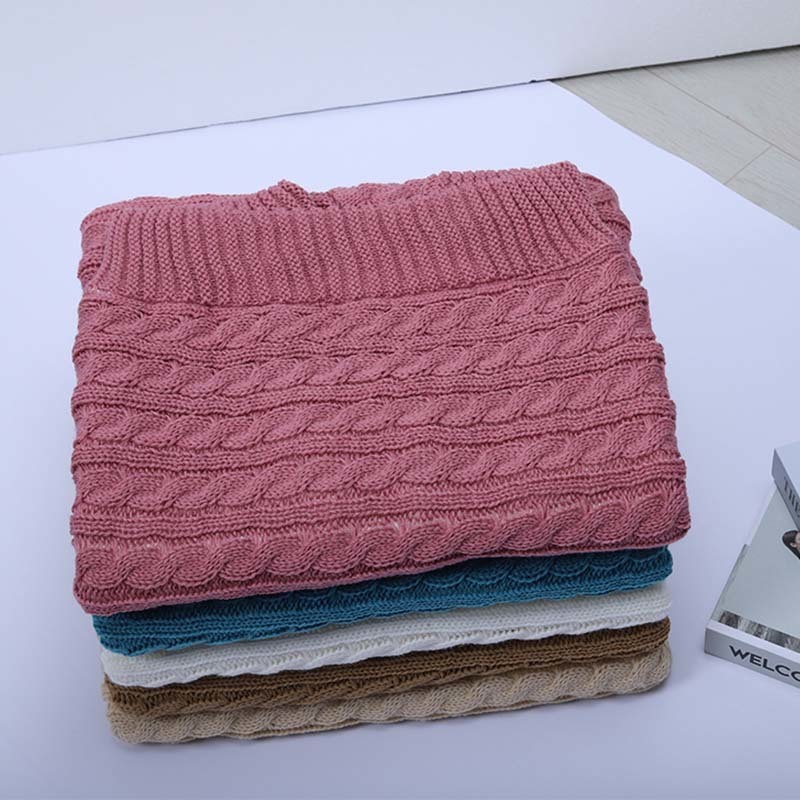 Sleeping Bags SMGSLIB Baby Winter Warm Infant Button Knit Swaddle Wrap Swaddling Stroller Toddler Blanket 221024