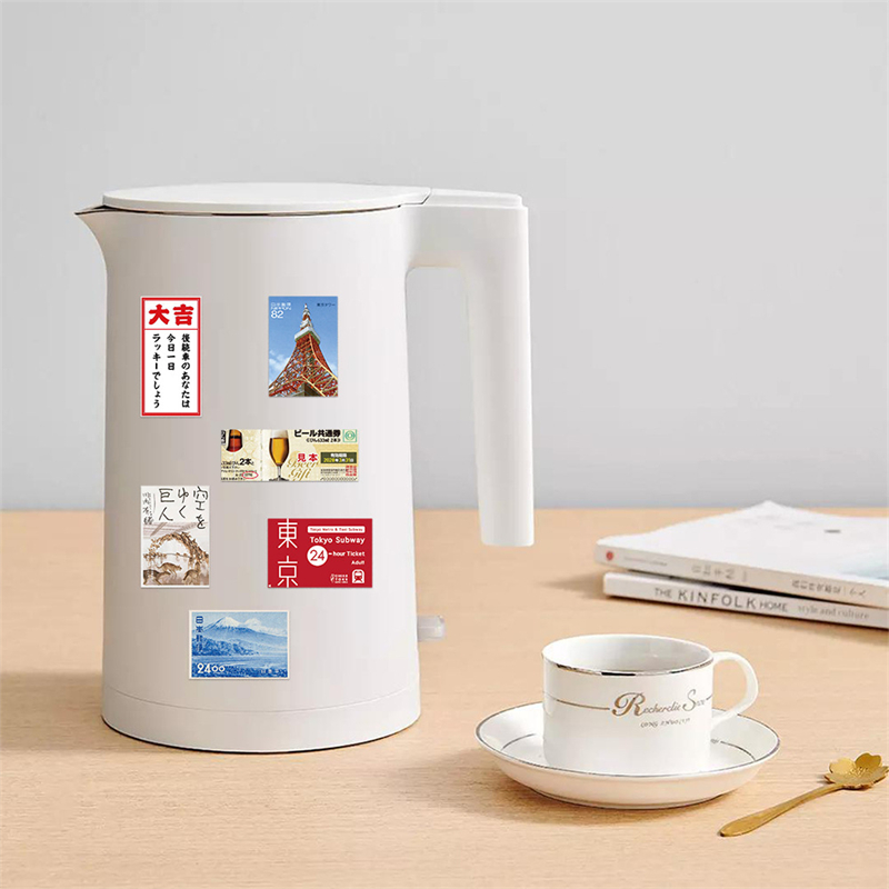 60pcs Tokyo Travel Souvenir Tickets Stickers Vintage Japan Ticket Graffiti Stickers Cartoon Decals Kids Toy DIY Suitcase Scrapbook Phone Laptop Sticke