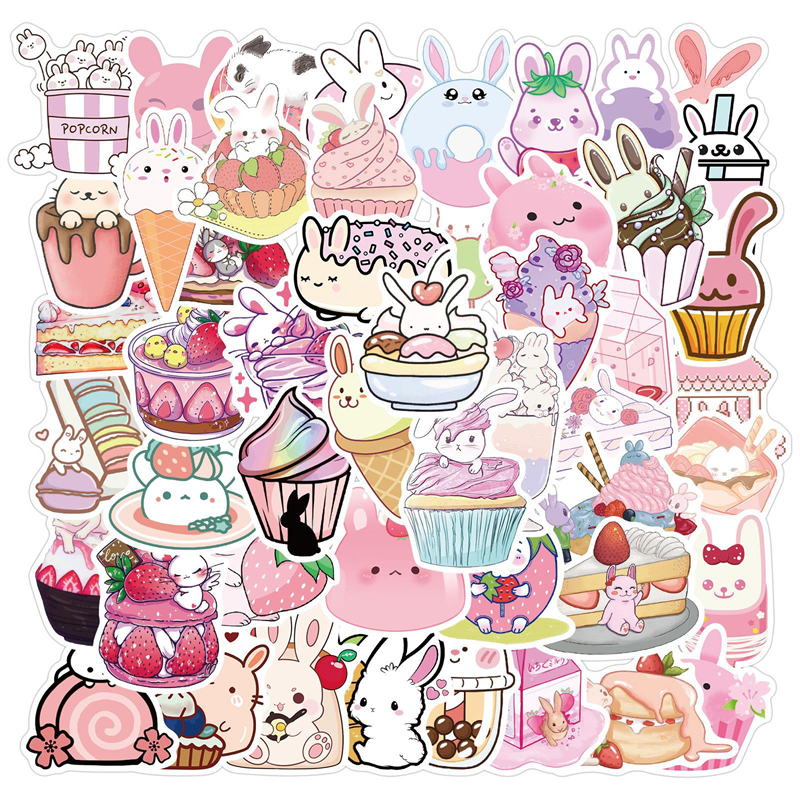 50Pcs Cute pink Rabbit Waterproof Vinyl Stickers Decals for Laptop Water Bottles Bike Skateboard Luggage Computer Toy Phone Snowboard DIY for Kids Girls Teens HT064, Multi colors
50Pcs Cute pink Rabbit Waterproof Vinyl Stickers Decals for Laptop Water Bottles Bike Skateboard Luggage Computer Toy Phone Snowboard DIY for Kids Girls Teens HT064, Multi colors