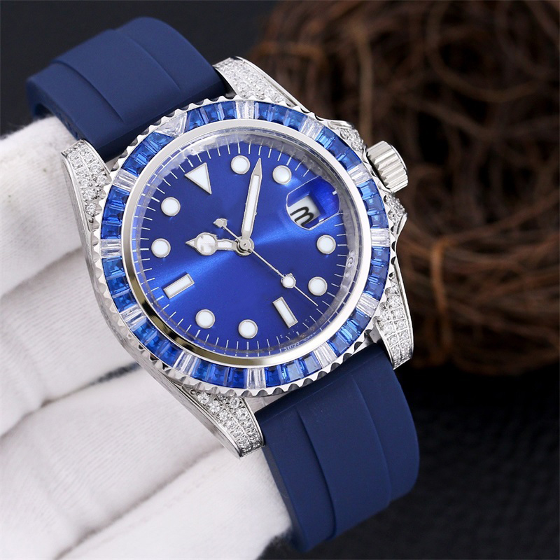 mens automatic mechanical watch all stainless steel strap case inlaid with square diamonds, Ooo
mens automatic mechanical watch all stainless steel strap case inlaid with square diamonds, Ooo