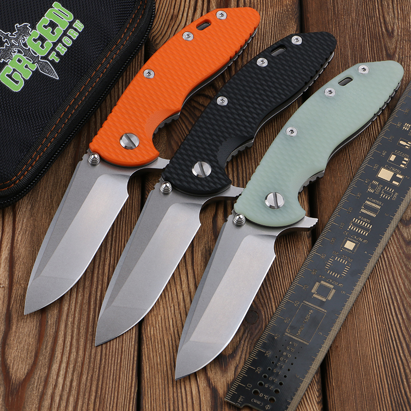 Green thorn XM18 folding knife TC4 titanium G10 handle VG10 blade outdoor camping hunting utility EDC tool
Green thorn XM18 folding knife TC4 titanium G10 handle VG10 blade outdoor camping hunting utility EDC tool