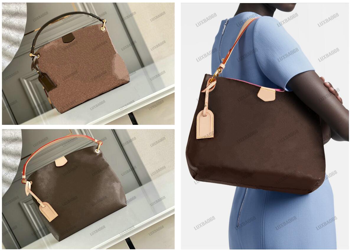 GRACEFUL PM Hobo Bag Classic Monograms canvas Graceful MM Shoulder Bags Lightweight Business Day Purse Designer Handbag For Women Beige Pivoine Pink Name tag, 01
GRACEFUL PM Hobo Bag Classic Monograms canvas Graceful MM Shoulder Bags Lightweight Business Day Purse Designer Handbag For Women Beige Pivoine Pink Name tag, 01