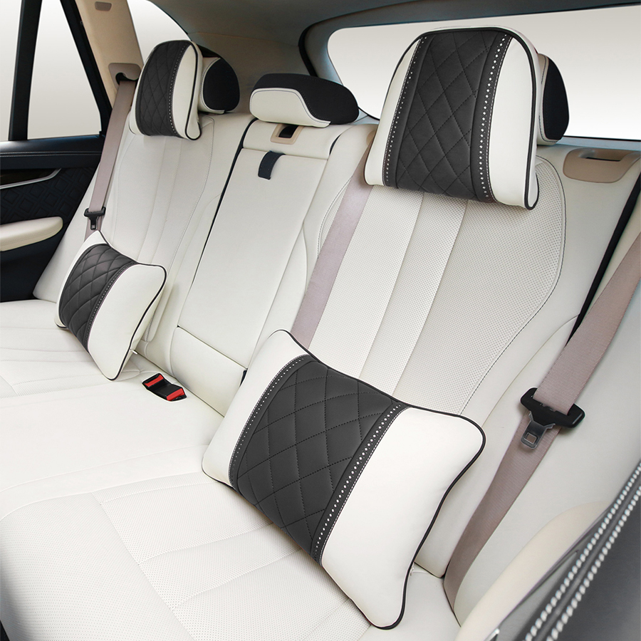 NAPPA Leather Headrest Car Pillow Waist Rest Pillows Seat Back Rest Lumbar Cushion Neck Travel Relieve Pain Luxury Automobile Accessories
NAPPA Leather Headrest Car Pillow Waist Rest Pillows Seat Back Rest Lumbar Cushion Neck Travel Relieve Pain Luxury Automobile Accessories
