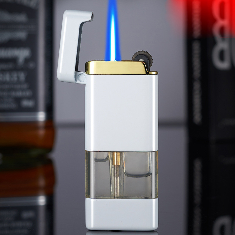 Ultra Thin Creative Grinding Wheel Lighter Metal Cigarette Lighters Windproof Torch Lighter Blue Flame Butane Gas Torches
Ultra Thin Creative Grinding Wheel Lighter Metal Cigarette Lighters Windproof Torch Lighter Blue Flame Butane Gas Torches