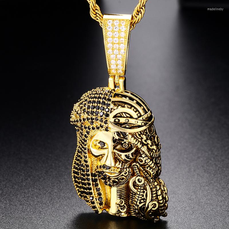 Chains Religious Jesus Men Hip Hop Jewels Style Punk Iced Out Zircon Black Pendant Necklace Party Gift
Chains Religious Jesus Men Hip Hop Jewels Style Punk Iced Out Zircon Black Pendant Necklace Party Gift