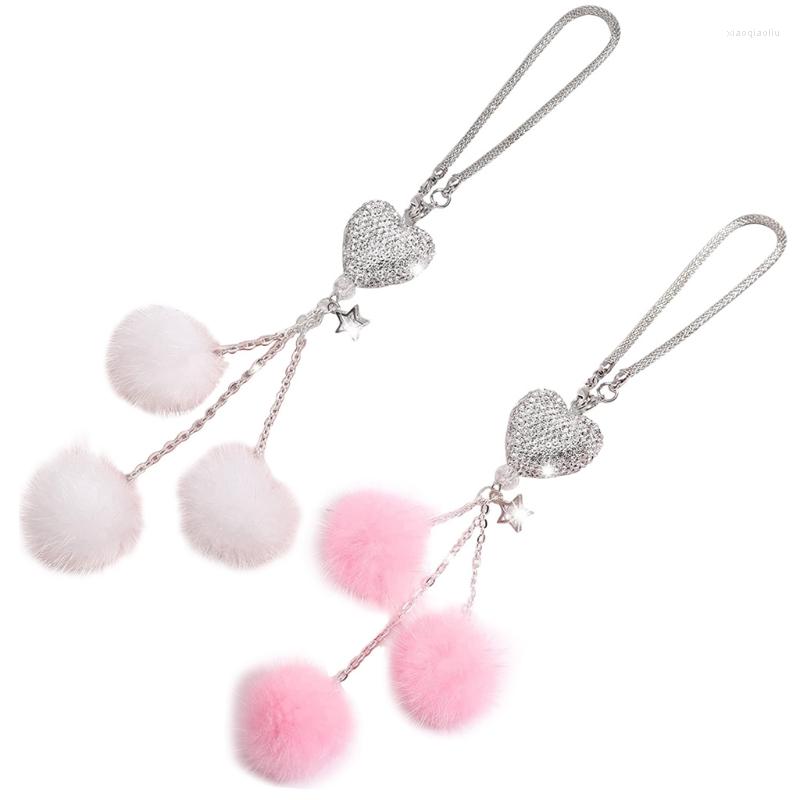 Interior Decorations Car Blingbling Pendant Rearview Mirror Accessories For Women Shining Charm Decor Soft Plush Pink White Ball Wall
Interior Decorations Car Blingbling Pendant Rearview Mirror Accessories For Women Shining Charm Decor Soft Plush Pink White Ball Wall