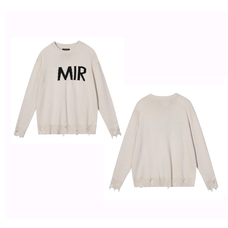 22FW Autumn Winter Men Women Jacquard Tassel Damage Crew Neck Sweater USA Fashion Street Warm destroyed Knitted Skateboard Sweaters, Beige
22FW Autumn Winter Men Women Jacquard Tassel Damage Crew Neck Sweater USA Fashion Street Warm destroyed Knitted Skateboard Sweaters, Beige