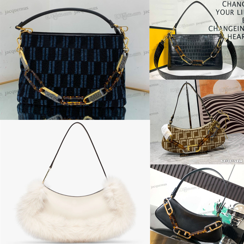 Zipper Swing Designer Shoulder Bags Leather Crocodile Fabric Shoulder bag Fur pouch fending Fashion Flower Chain Purse, 14
Zipper Swing Designer Shoulder Bags Leather Crocodile Fabric Shoulder bag Fur pouch fending Fashion Flower Chain Purse, 14