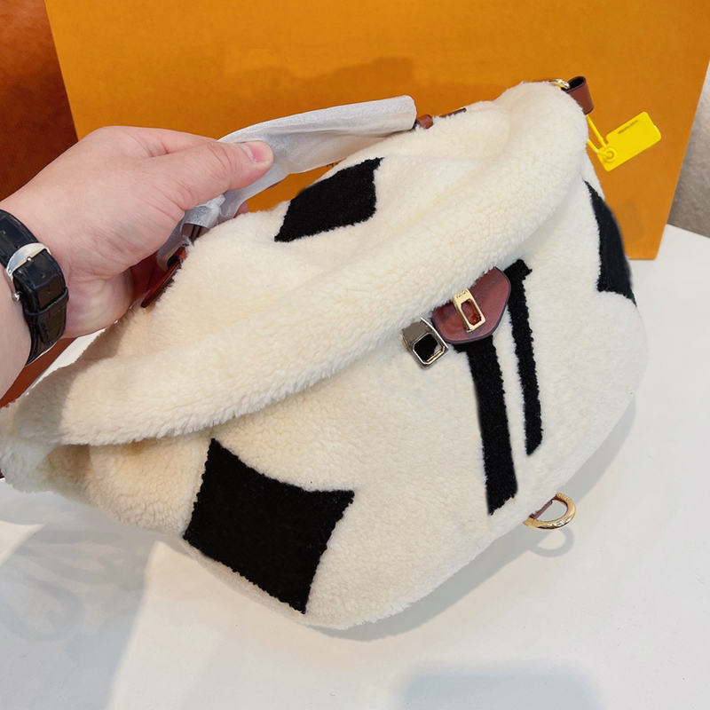Lamb Wool Waist Bag Chest Bags Fashion Shoulder Handbags Purse Multicolor Mens Womens Crossbody Embroidered Check Bumbag Winter Soft Fur Zipper Fanny Pack Wallets, 30x15x10cm
Lamb Wool Waist Bag Chest Bags Fashion Shoulder Handbags Purse Multicolor Mens Womens Crossbody Embroidered Check Bumbag Winter Soft Fur Zipper Fanny Pack Wallets, 30x15x10cm