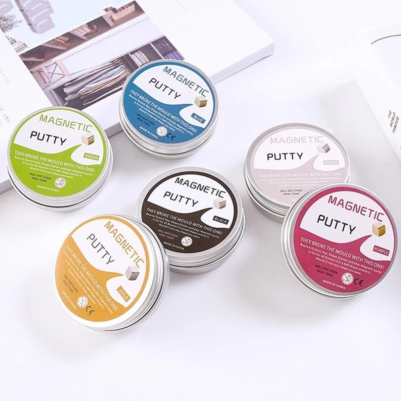 Magnetic Rubber Mud Decompression Toy Hand Gum Silly Putty Magnet Clay Magnetic Plasticine Novelty Reduce Pressure Anti-stress Toys
Magnetic Rubber Mud Decompression Toy Hand Gum Silly Putty Magnet Clay Magnetic Plasticine Novelty Reduce Pressure Anti-stress Toys