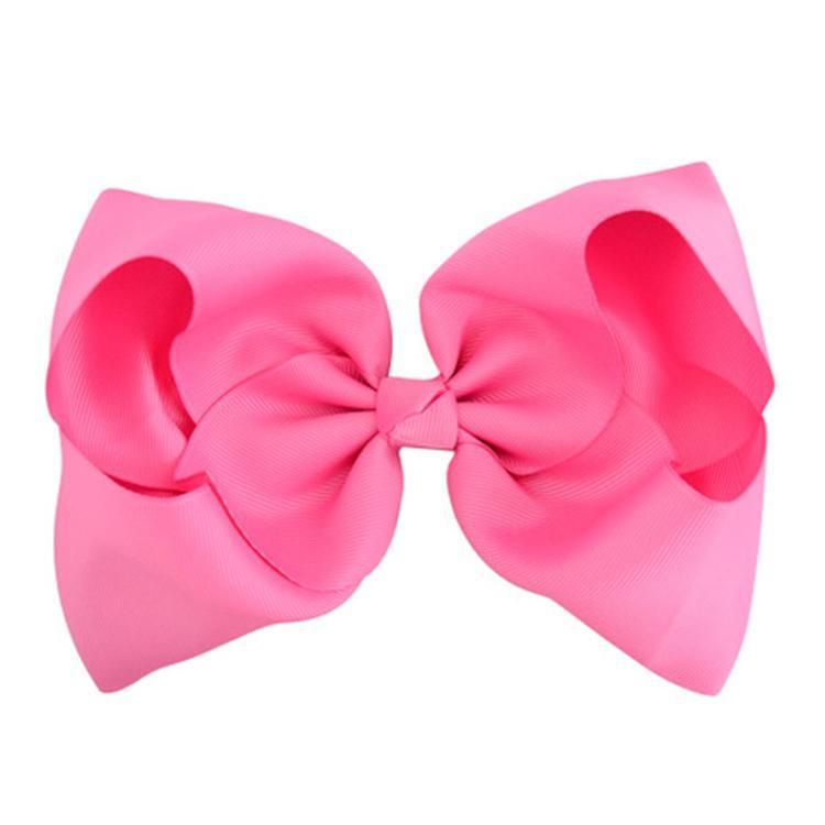 Color 20 Colors 8 Candy Inch Baby Ribbon Bow Hairpin Clips Girls Large Bowknot Barrette Hairbows Kids Hair Accessories 1013 knot FY8712