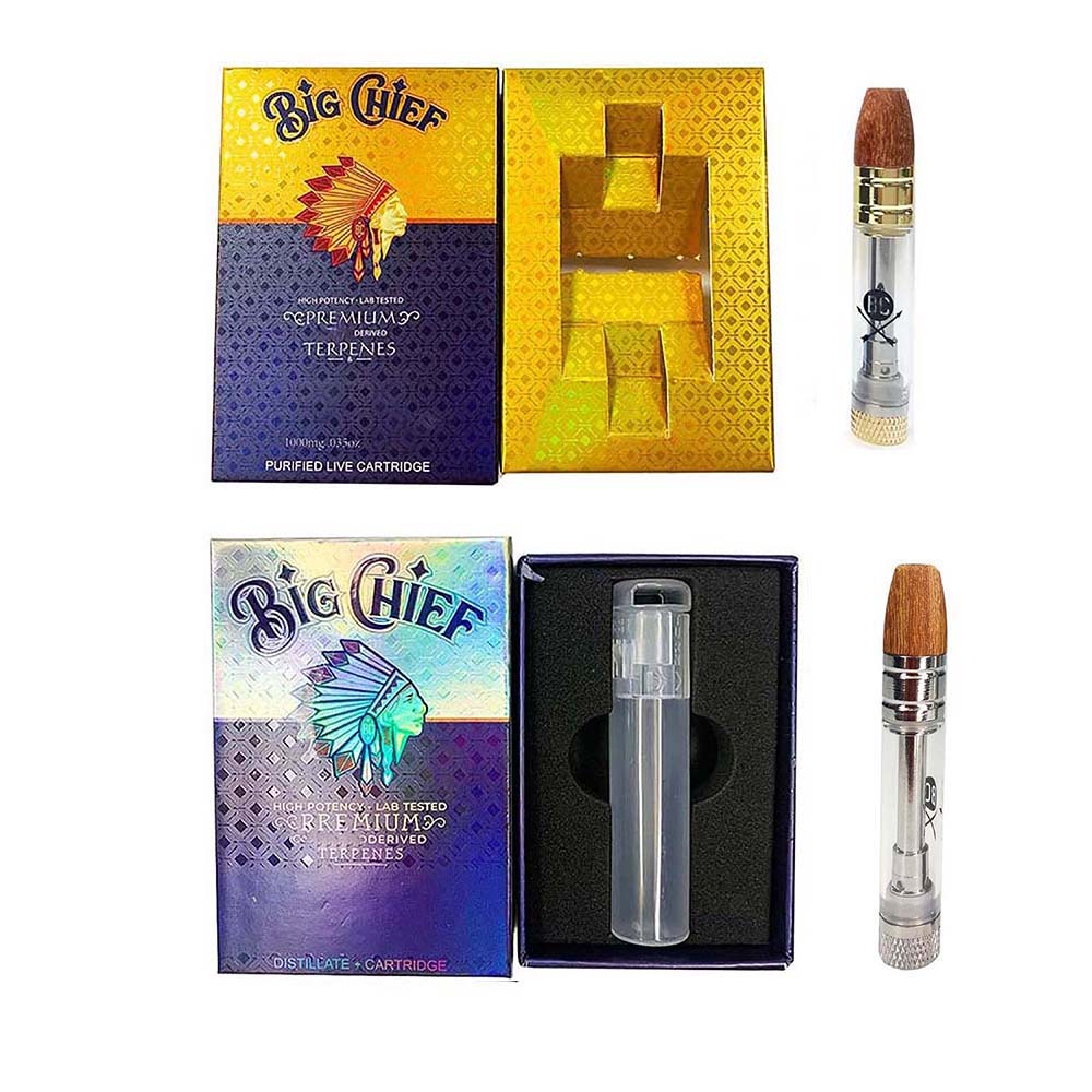 Big Chief Silver Gold Vape Cartridges Empty E Cigarettes Atomizer Ceramic Coil Wood Tip 0.8ml glass tank carts with packaging fit 510 thread vaporizer pen battery
Big Chief Silver Gold Vape Cartridges Empty E Cigarettes Atomizer Ceramic Coil Wood Tip 0.8ml glass tank carts with packaging fit 510 thread vaporizer pen battery