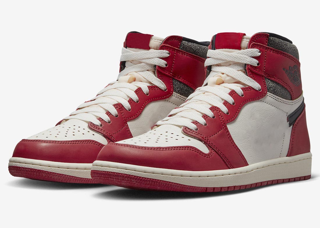 Shoes 1 High OG Lost and Found Chicago Reimagined Cracked Leather Varsity Red Black Sail Muslin Mens Sneakers Sports Original
Shoes 1 High OG Lost and Found Chicago Reimagined Cracked Leather Varsity Red Black Sail Muslin Mens Sneakers Sports Original