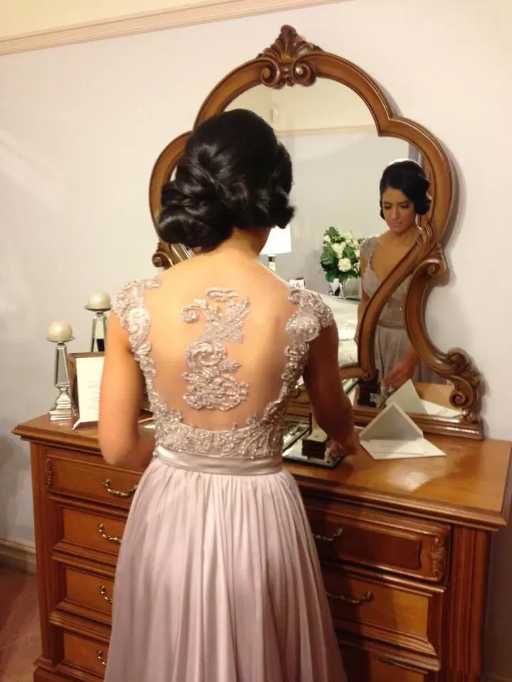 Elegant Sier Grey Long Bridesmaid Dresses Sequins Lace Applique Chiffon or Length Cheap Maid Honor Evening Party Gowns