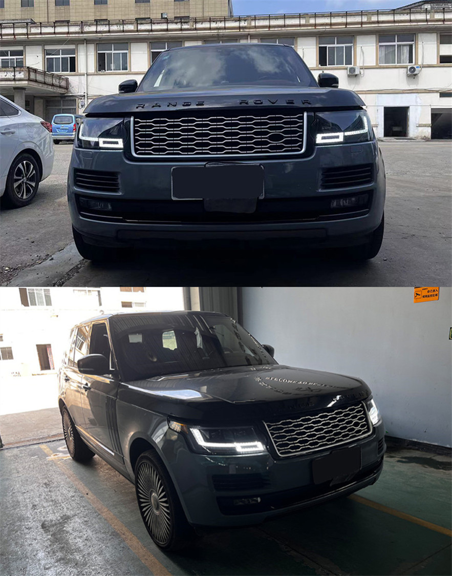 Full Headlights For Range Rover 20 13-20 17 Head Light LED Daytime Running Lights Replacement Head Lamps