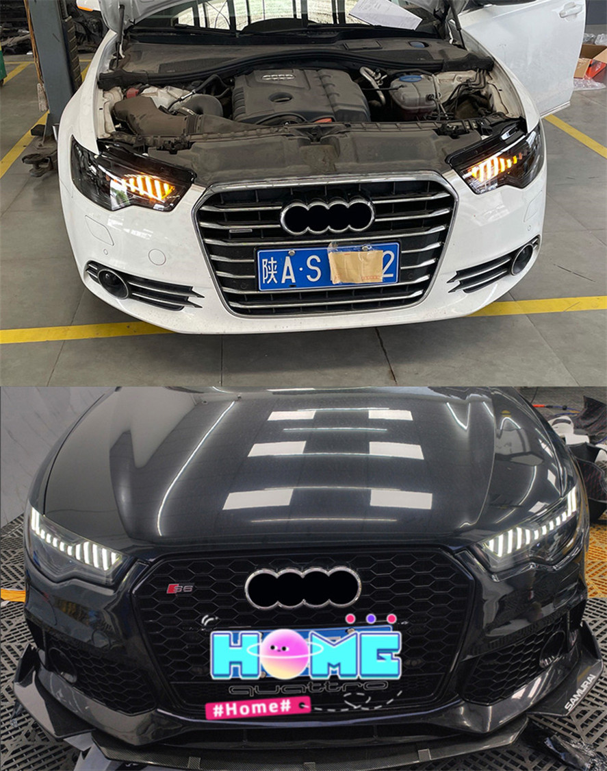 Car Lights For Audi A6 C7 20 12-20 15 LED Auto Headlights Assembly Upgrade A7 Design Dynamic Lamp Tool Accessories Kit