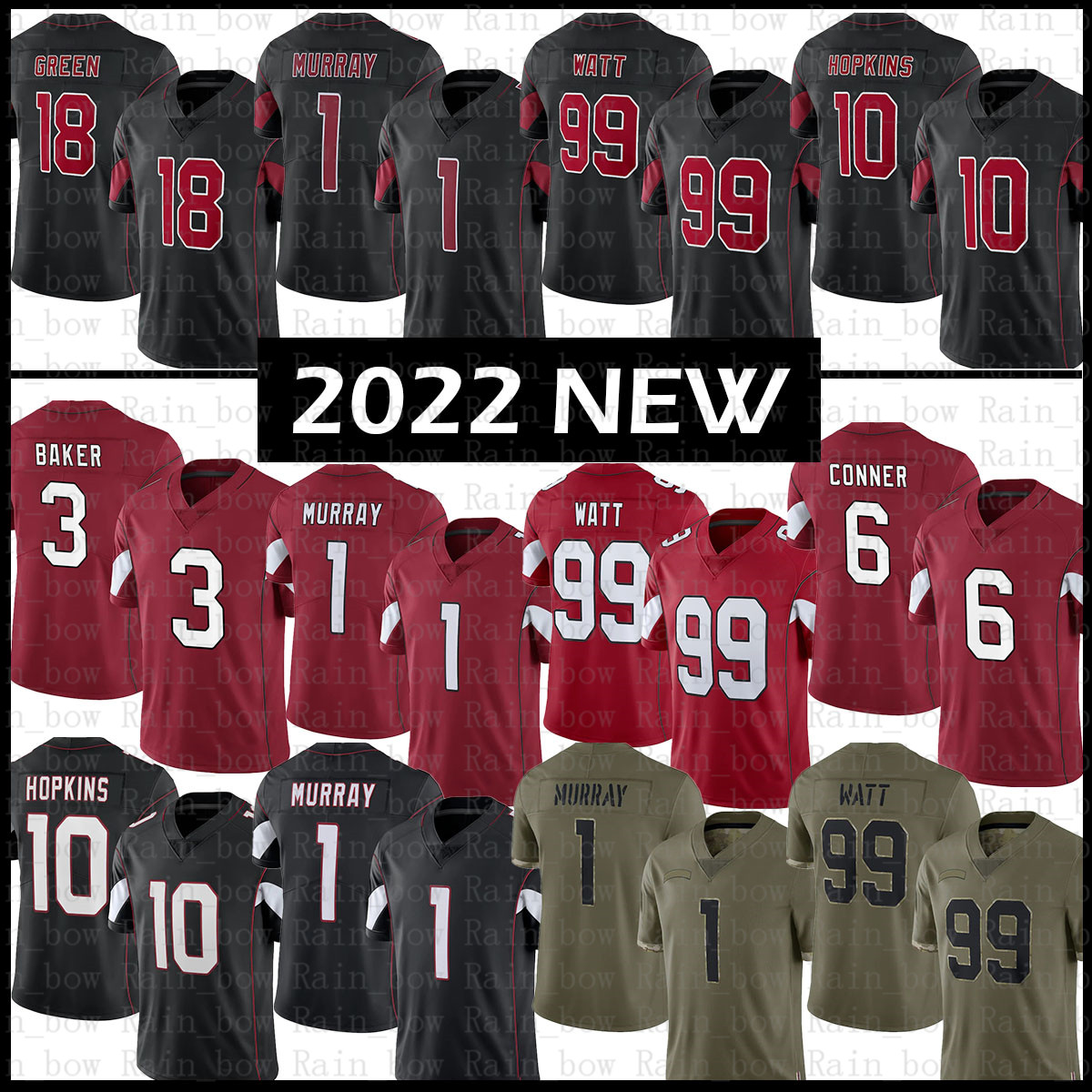 J.J. Watt Football Jersey Justin Murray Kyler Murray James Conner DeAndre Hopkins Budda Baker Zach Ertz Isaiah Simmons Larry Fitzgerald Pat Tillman Byron Murphy Jr., Women size s-xxl(hque)
J.J. Watt Football Jersey Justin Murray Kyler Murray James Conner DeAndre Hopkins Budda Baker Zach Ertz Isaiah Simmons Larry Fitzgerald Pat Tillman Byron Murphy Jr., Women size s-xxl(hque)