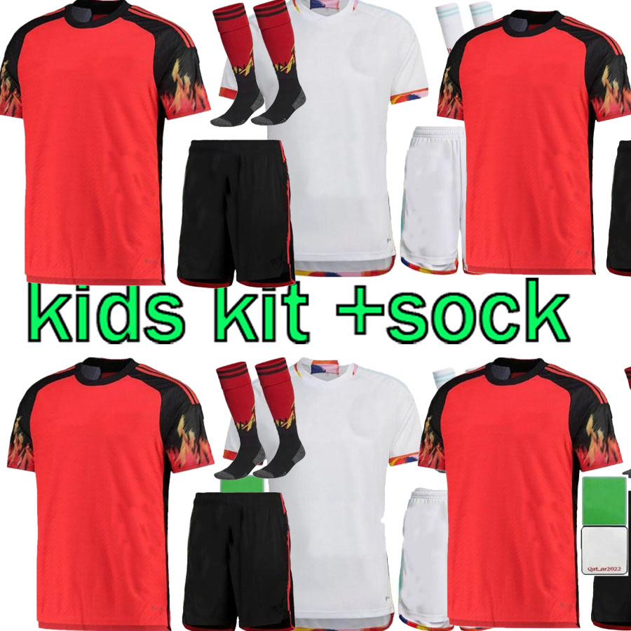 2022-23 Belgium Soccer Jersey World Cup Football Shirts Belgique national team 2022 2023 WITSEL DE BRUYNE R.LUKAKU E.HAZARD MERTENS Kids suit Jerseys Kits, White
2022-23 Belgium Soccer Jersey World Cup Football Shirts Belgique national team 2022 2023 WITSEL DE BRUYNE R.LUKAKU E.HAZARD MERTENS Kids suit Jerseys Kits, White