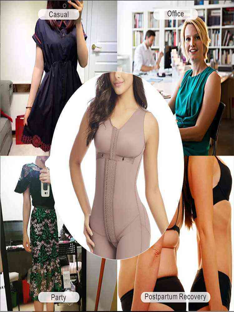 Shapewear Body Shapers Women Full Bodysuit Sleeveless Corset Top Sexy Linger Fajas Reductoras Waist Trainer Skims Kim Kardashian 220104