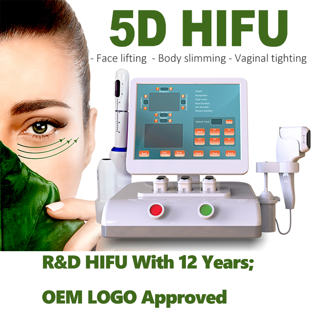 3 In 1 Hifu Machine Other Beauty Equipment 5D Hifu Vaginal Tightening Body Slimming Face Lifting
