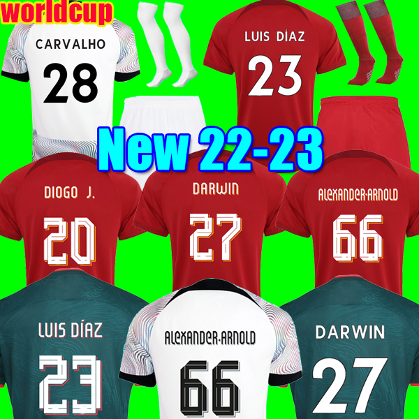 22 23 DARWIN home away 3rd soccer jersey 2022 2023 Mohamed Diogo Luis DIaz Alexander Arnold top football shirt men kids kit sets uniform, Gk
22 23 DARWIN home away 3rd soccer jersey 2022 2023 Mohamed Diogo Luis DIaz Alexander Arnold top football shirt men kids kit sets uniform, Gk
