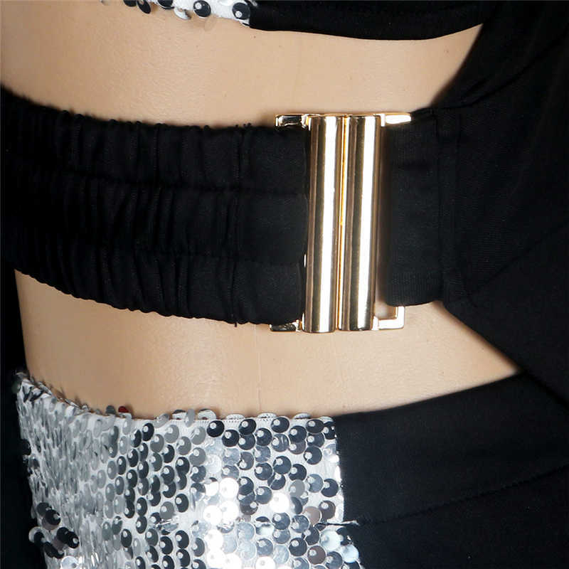 Two Piece Women's Pants Gold Sliver Sequin 3 Piece Set Women Blazer Coat Crop Top Shorts Sets Night Party Sexy Club Outfits Birthday Matching Set