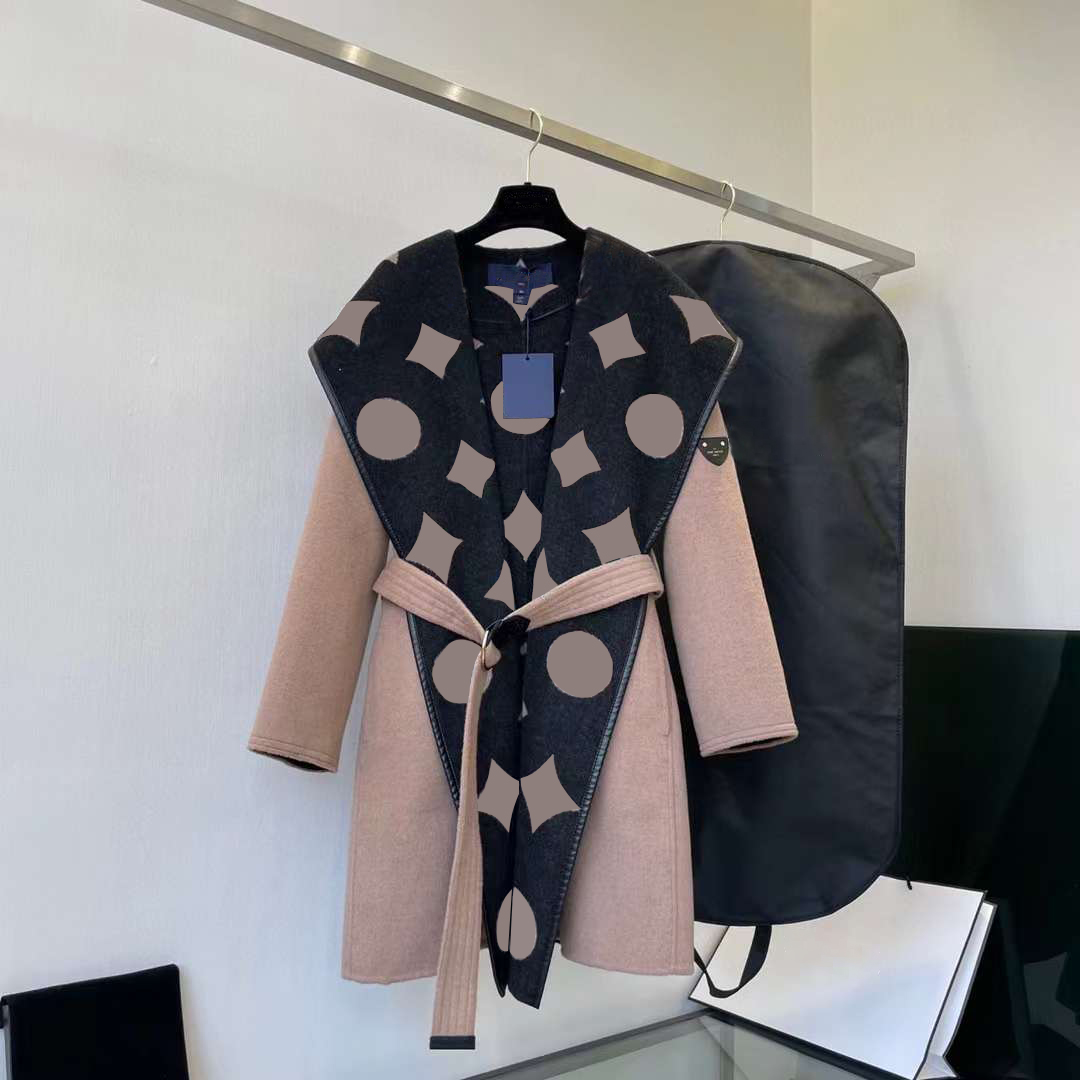 Womens Wool designer Jacket winter Fashion Classic Letters Print luxury brand Coats outdoor Casual Windproof Outerwear lace-up Long Sleeved Hooded Overcoats, Gray
Womens Wool designer Jacket winter Fashion Classic Letters Print luxury brand Coats outdoor Casual Windproof Outerwear lace-up Long Sleeved Hooded Overcoats, Gray