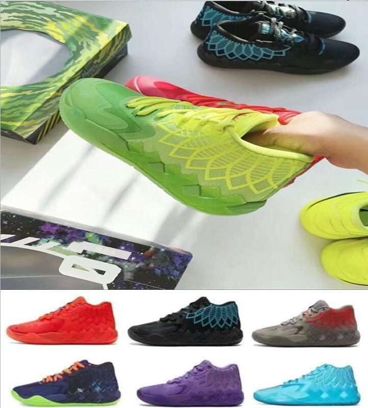 2022 Mens Lamelo Ball Mb 01 Rick Sandals And Morty Queen Buzz City Melo Galaxy Basketball Shoes Sneakers Red Green Galaxy Purple Blue Grey Black, Box 
2022 Mens Lamelo Ball Mb 01 Rick Sandals And Morty Queen Buzz City Melo Galaxy Basketball Shoes Sneakers Red Green Galaxy Purple Blue Grey Black, Box