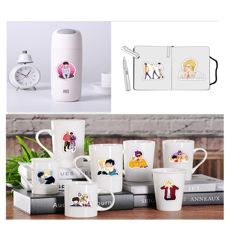 50PCS anime Banana Fish Stickers Japanese Anime Horror Killing Machine Graffiti Kids Toy Skateboard car Motorcycle Bicycle Sticker Decals Wholesale