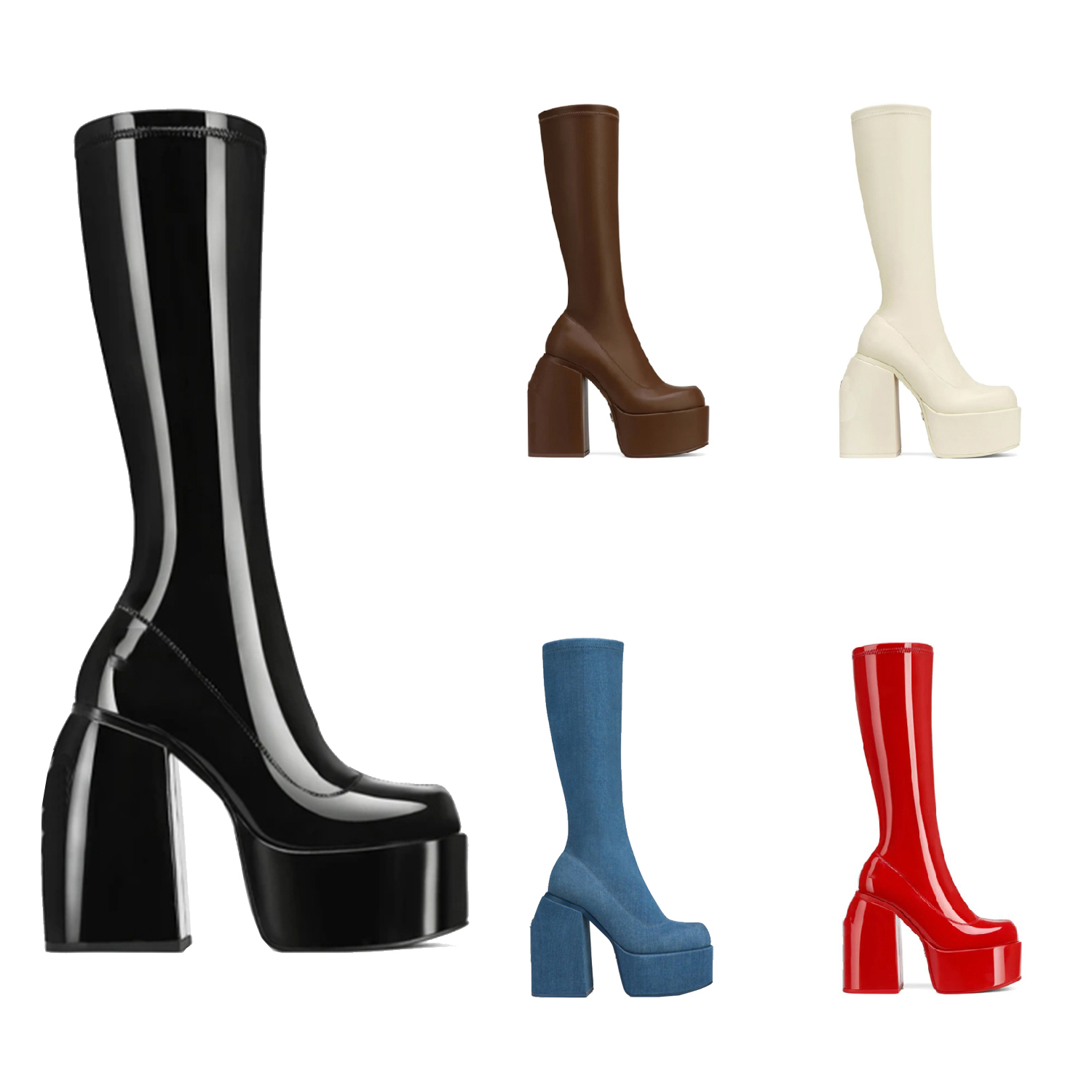 Designer Women Boots Naked Wolfe Boot High Tall Spice Black Stretch Scar Secret Black Jailbreaker Jennies Sassy Female Leather Slip On Footwear Size 35-41, Contact us for more products pictures
Designer Women Boots Naked Wolfe Boot High Tall Spice Black Stretch Scar Secret Black Jailbreaker Jennies Sassy Female Leather Slip On Footwear Size 35-41, Contact us for more products pictures
