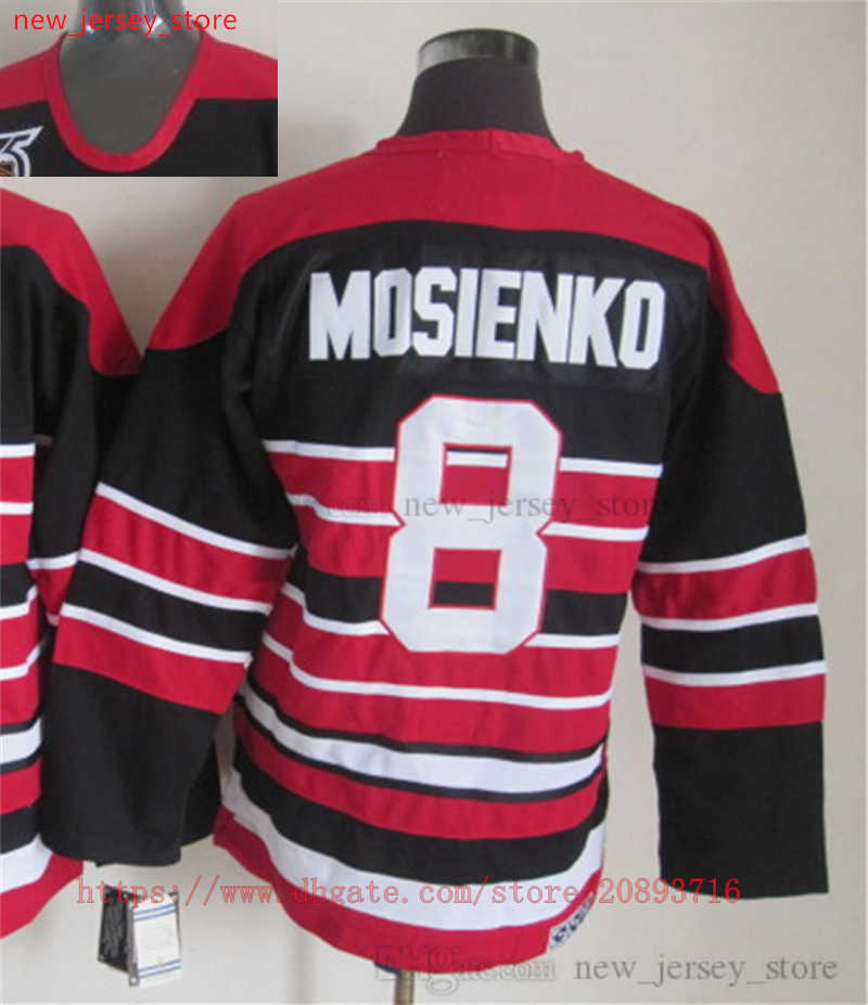 1926-1999 Movie Retro CCM Ice Hockey Jersey Embroidery 9 Bobby Hull 1 Glenn Hall 10 Patrick Sharp 8 Bill Mosienko 38 Ryan Hartman 61 StanleyCup Vintag