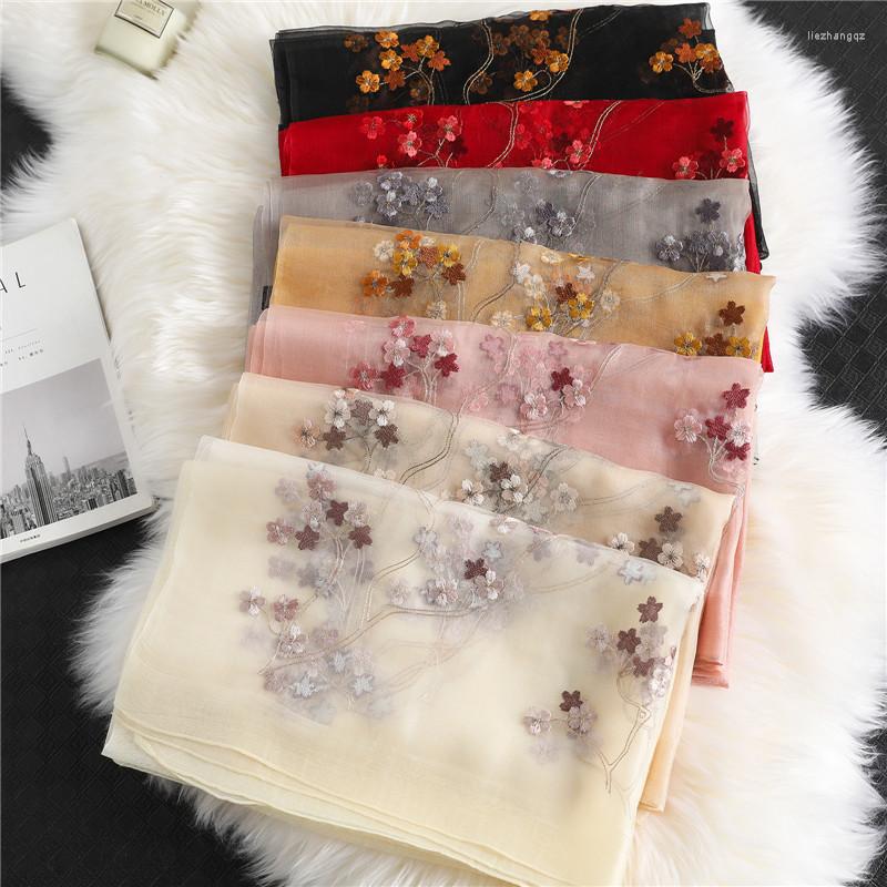 Scarves Silk Wool Scarf Cherry Blossom Embroidered Women Fashion Shawls And Wraps Lady Travel Pashmina High Quality Winter Neck
Scarves Silk Wool Scarf Cherry Blossom Embroidered Women Fashion Shawls And Wraps Lady Travel Pashmina High Quality Winter Neck