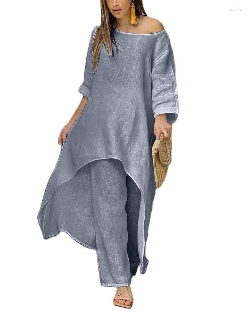 Women' Two Piece Pants Women' 2-piece Suit 2022 Autumn And Winter Cotton Linen Casual Loose Irregular Long-sleeved Wide-leg, Beige
Women' Two Piece Pants Women' 2-piece Suit 2022 Autumn And Winter Cotton Linen Casual Loose Irregular Long-sleeved Wide-leg, Beige