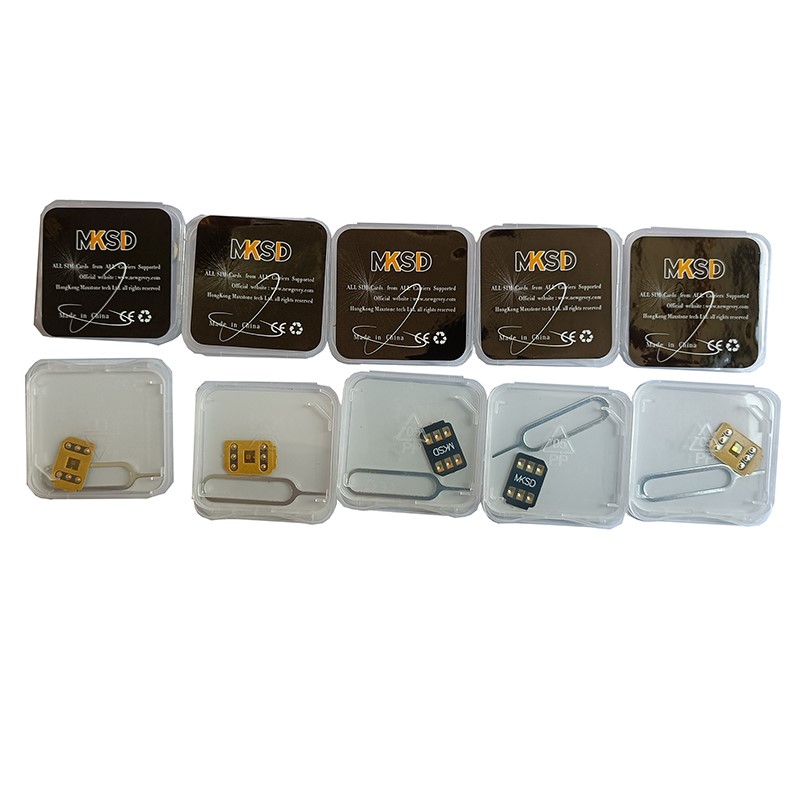 Wholesale MKSD V1.5 turbo chip with adhesive sticker unlock sim iphone 6 7 8 X 11 12 13 14 TMSI and ismi mode do not need ICCID surport ios 12 to 16.x
Wholesale MKSD V1.5 turbo chip with adhesive sticker unlock sim iphone 6 7 8 X 11 12 13 14 TMSI and ismi mode do not need ICCID surport ios 12 to 16.x