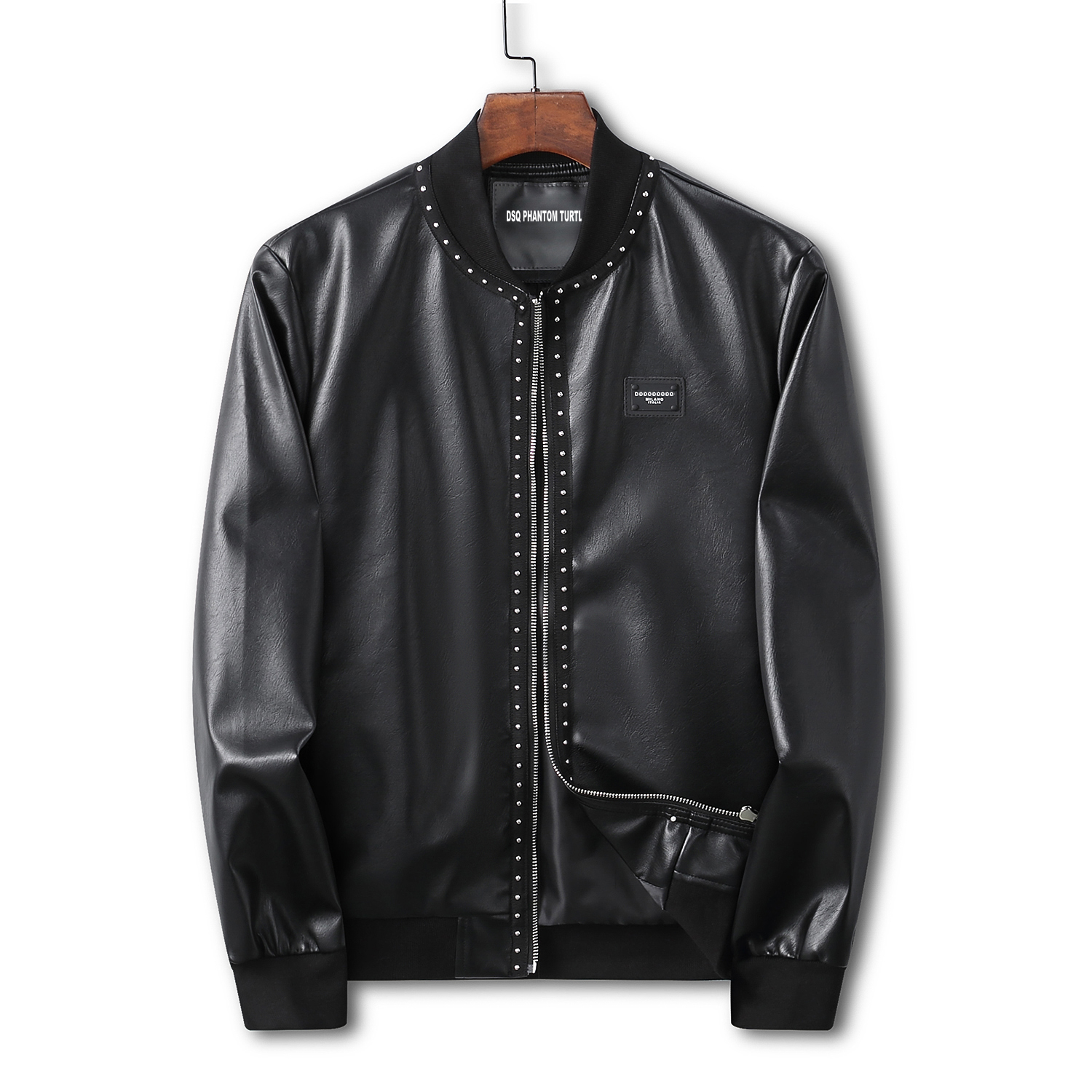 DSQ PHANTOM TURTLE Winter & Autumn Men's Leather Coat Jacket Slim Faux Leather Motorcycle PU Faur Rivet Jackets Hip Hop Streetwear Warm Outerwear Coats 4159, Black
DSQ PHANTOM TURTLE Winter & Autumn Men's Leather Coat Jacket Slim Faux Leather Motorcycle PU Faur Rivet Jackets Hip Hop Streetwear Warm Outerwear Coats 4159, Black