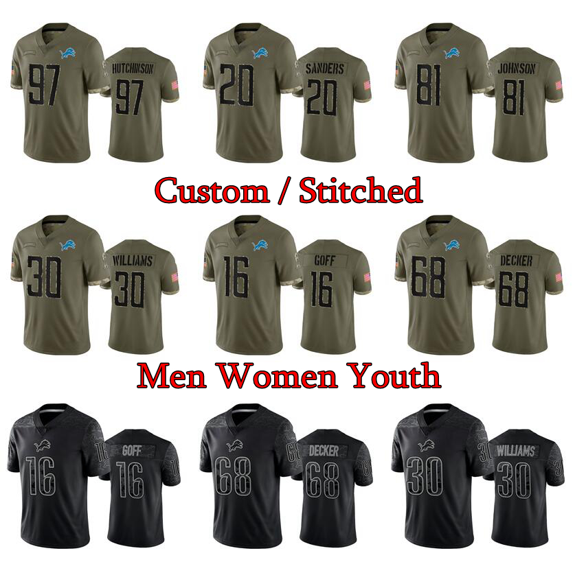 97 Aidan Hutchinson Jersey Detroit''Lions''Amon Ra St Brown Jared Goff DAndre Swift Malcolm Rodriguez 2022 Salute To Service Limited rugby football''nfl jerseys, Stitched
97 Aidan Hutchinson Jersey Detroit''Lions''Amon Ra St Brown Jared Goff DAndre Swift Malcolm Rodriguez 2022 Salute To Service Limited rugby football''nfl jerseys, Stitched