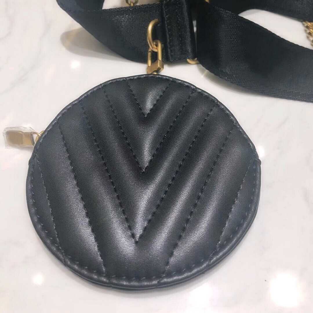 Leather Shoulder handbag Bags New womens purse Wave Genuine leather cross body bag twin set satchel handbags for men presbyopic mini package