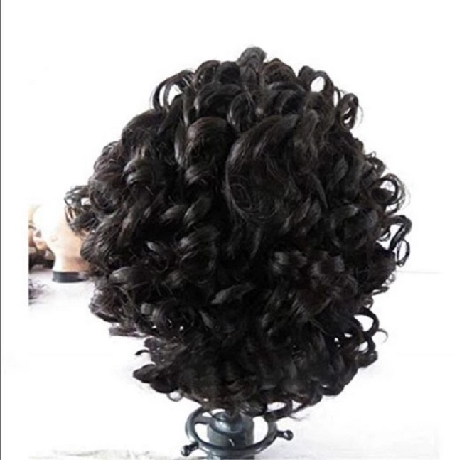 Synthetic Wig Wigs female short curly hair partial Women Small curly