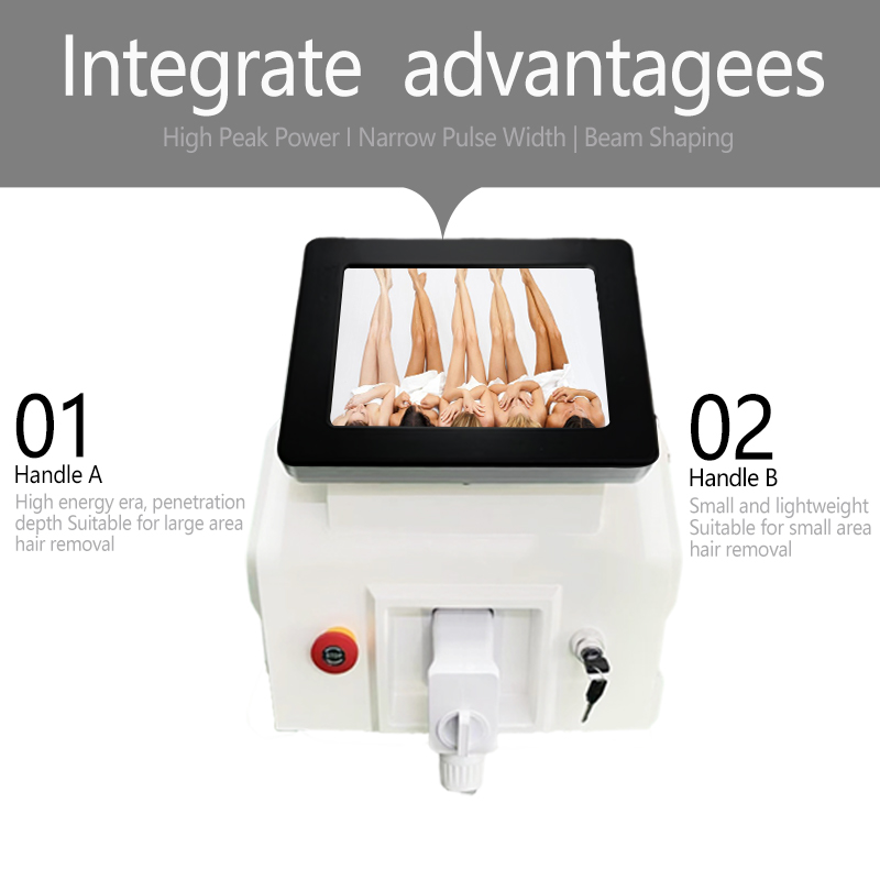 Depilation machine 808nm 755nm 1064nm diode laser hair removal equipment dark white skin use Germany DLAS bar intelligent operation system painless an